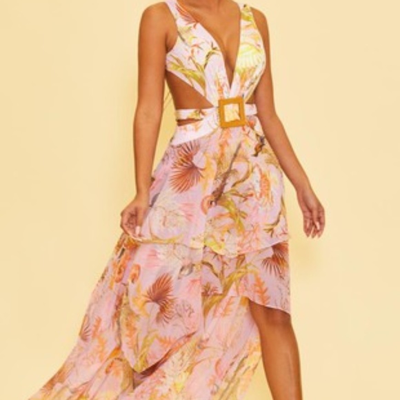 CUT OUT DETAIL MAXI DRESS OPEN BACK Summer dress - Picture 2 of 5